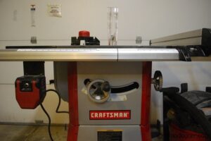 Front of Tablesaw
