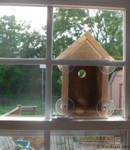 Window Bird House Completed and Mounted to a Window