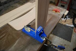 Drilling Pocket Holes for Mirror Frame