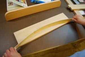 Marking Cut Lines for Top of Mirror Frame