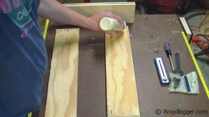 Benchtop Sander Table Glue up