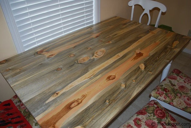 Antique Rustic Pine Table Top