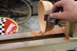 Turned Cherry Bowl Sanding