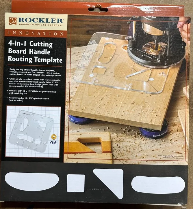 Fixture Making Cleaver Handle Acrylic Router Template | Tools Shop ...